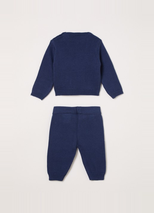 Off-White Set van trui met legging 2-delig - voorkant 2 indigo