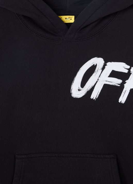 Off-White Shared Logo hoodie met logo- en backprint - detail 3 zwart