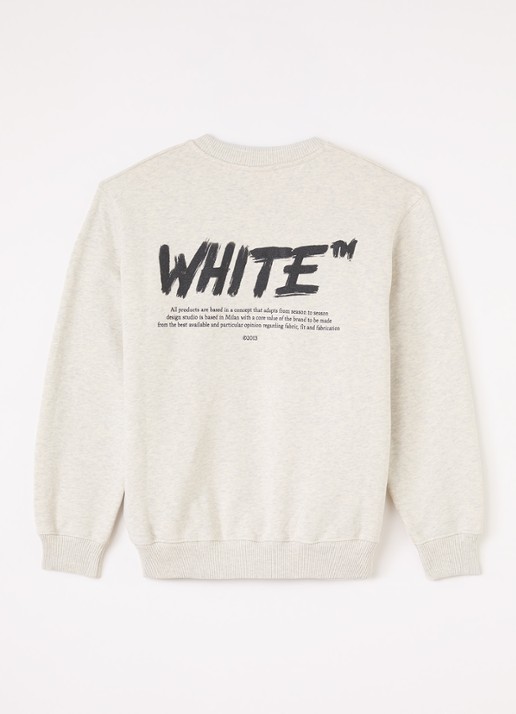 Off-White Shared sweater met logo  - voorkant 3 grijsmele