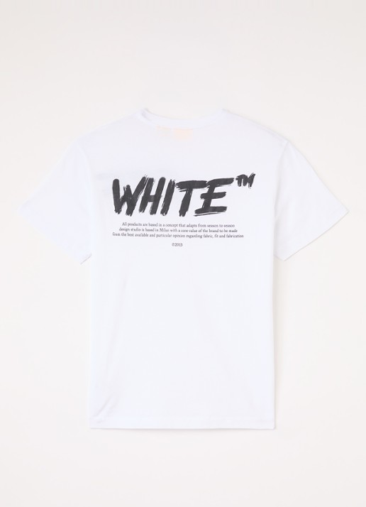Off-White Shared T-shirt met print  - voorkant 2 wit