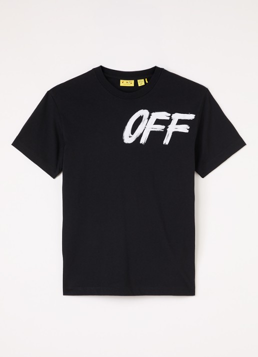 Off-White Shared T-shirt met print  - voorkant zwart