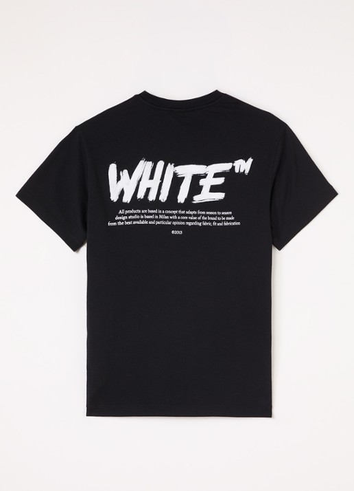 Off-White Shared T-shirt met print  - voorkant 2 zwart