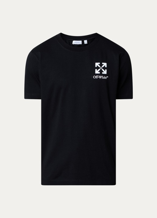 Off-White Small Arrow T-shirt met logoprint - voorkant zwart