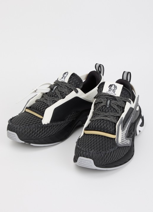 Off-White Space Memo sneaker met details van mesh - detail zwart