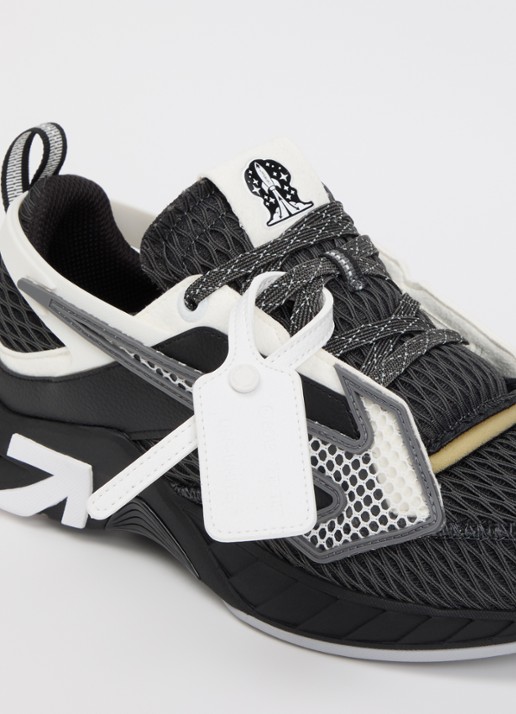 Off-White Space Memo sneaker met details van mesh - detail 4 zwart