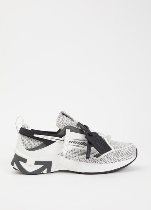Off-White Space Memo sneaker met details van mesh
