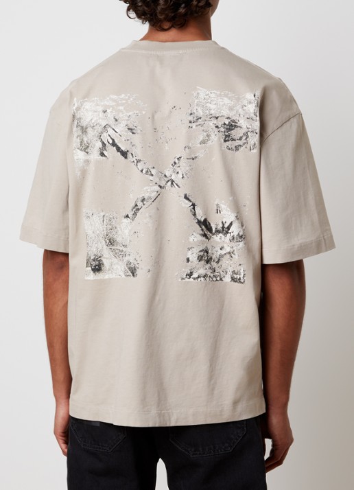 Off-White Spices Arrow Skate T-shirt met logo- en backprint