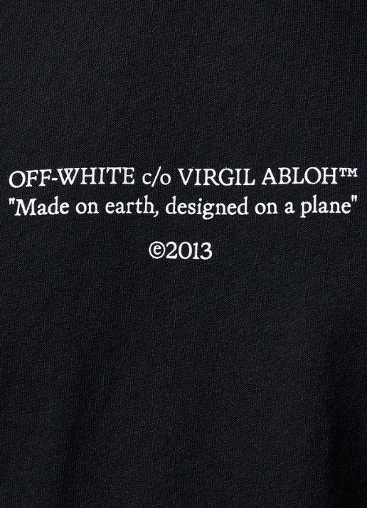 Off-White Statement T-shirt met logoprint - detail 4 zwart