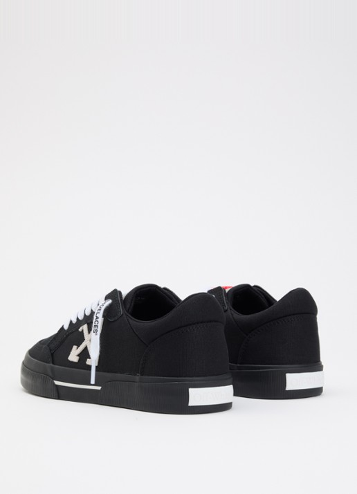 Off-White Vulcanized Low sneaker met logo - achterkant zwart