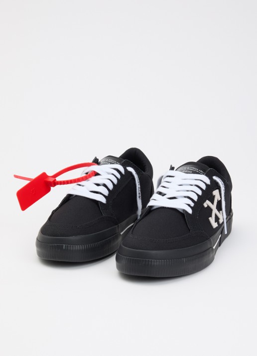 Off-White Vulcanized Low sneaker met logo - detail 3 zwart