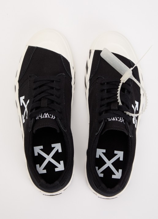 Off-White Vulcanized Undercut sneaker met logo - detail 2 zwart
