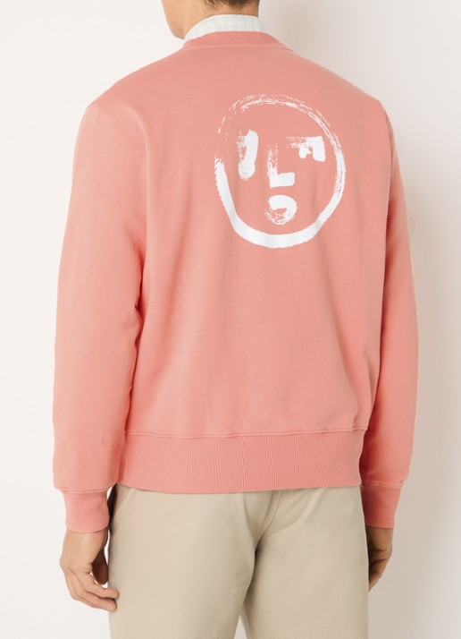 OLAF Brushstroke sweater met logo- en backprint