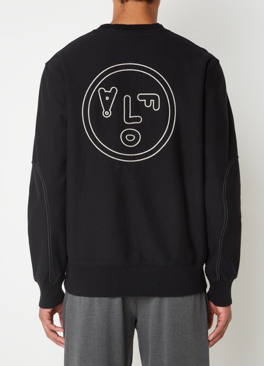 OLAF Face sweater met logo- en backprint