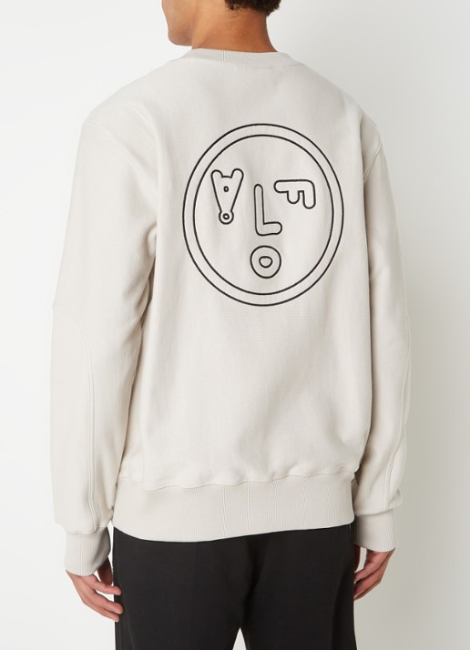 OLAF Face sweater met logo- en backprint