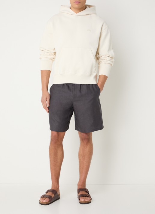 OLAF Hoodie met logo - voorkant 3 creme