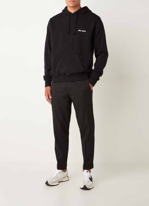 OLAF Hoodie met logo - voorkant 2 zwart