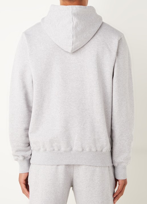 OLAF Hoodie met logo - achterkant 3 middengrijs