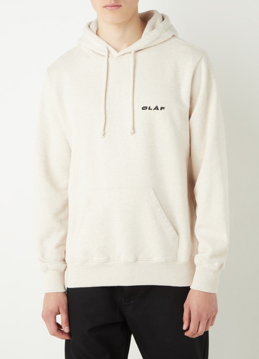 OLAF Hoodie met logo - detail 4 vanillegeel
