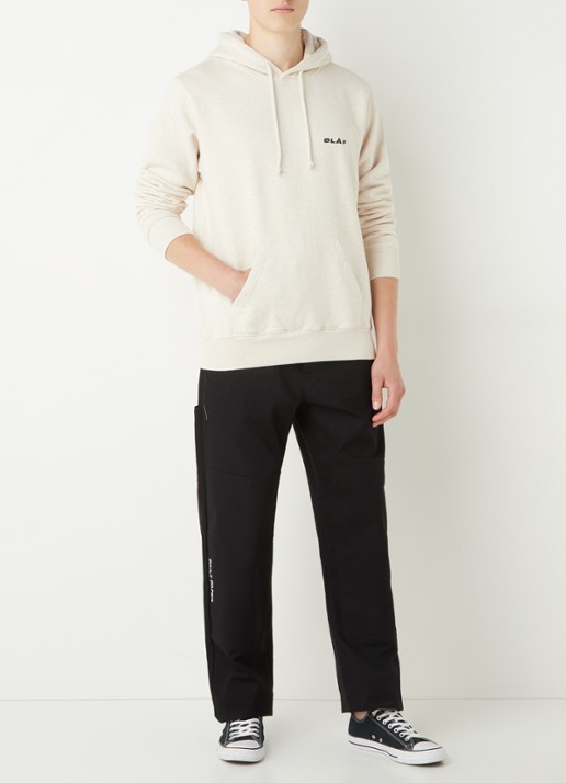 OLAF Hoodie met logo - voorkant 2 vanillegeel