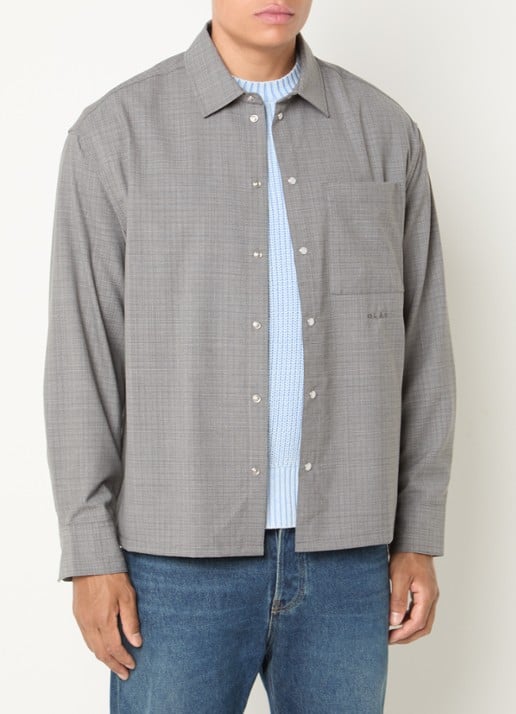 OLAF Overshirt met borstzak en logo