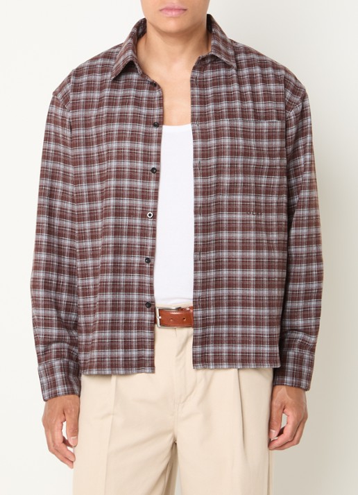 OLAF Regular fit overshirt met ruitdessin
