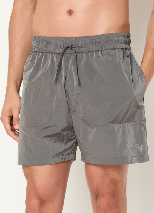 OLAF Signature zwemshorts met glanzende finish en ritszakken
