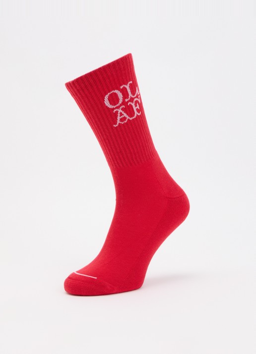 OLAF Sokken met logo - detail 3 rood