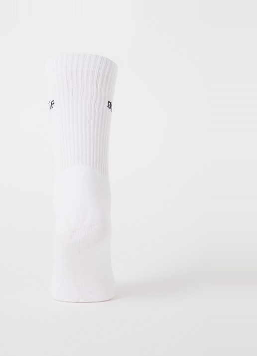 OLAF Sportsokken met logo - voorkant 2 wit