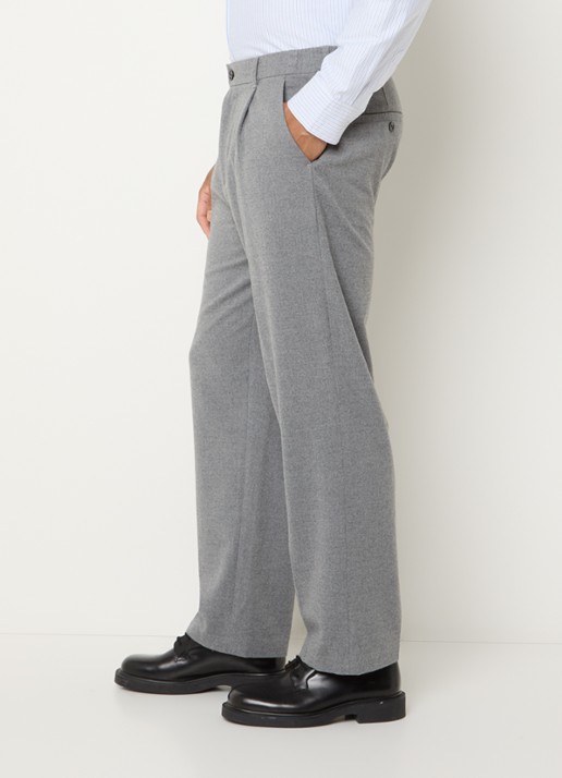 OLAF Straight fit pantalon met steekzakken - detail 4 grijs