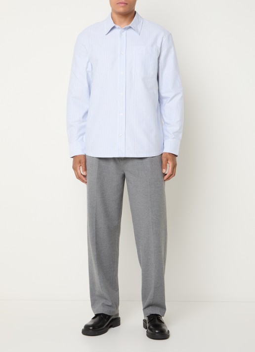 OLAF Straight fit pantalon met steekzakken - voorkant 2 grijs