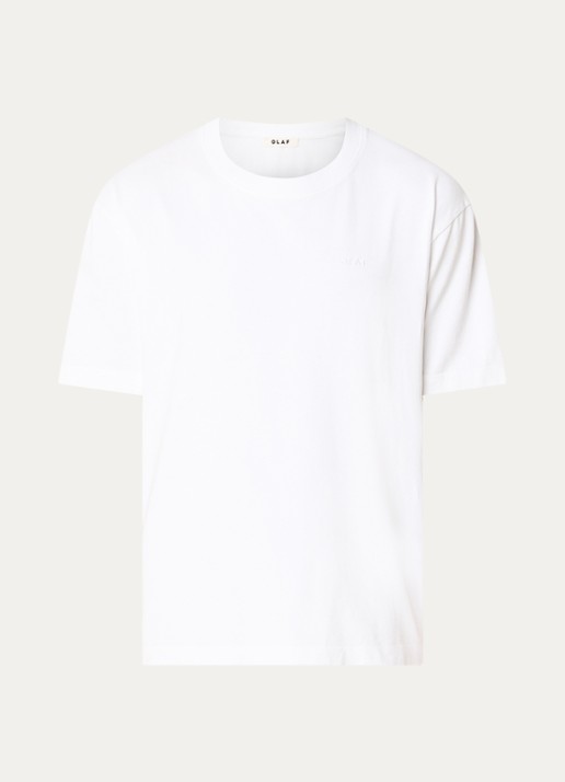 OLAF T-shirt met backprint - voorkant 2 wit