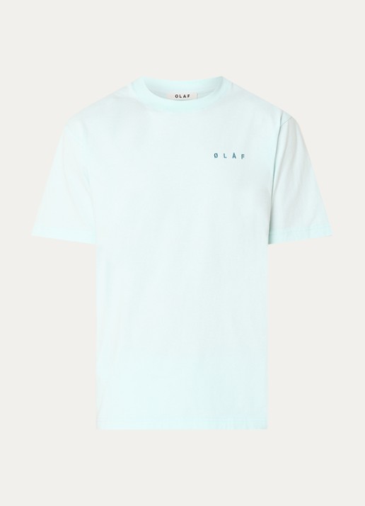 OLAF T-shirt met front- en backprint - voorkant 2 mint