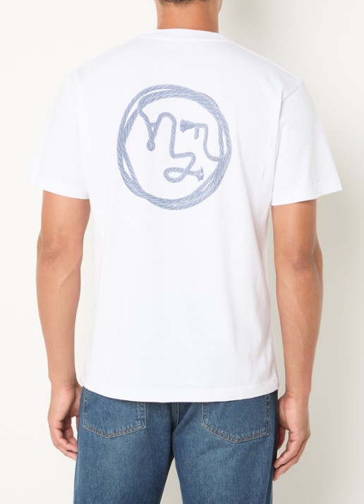 OLAF T-shirt met logo- en backprint