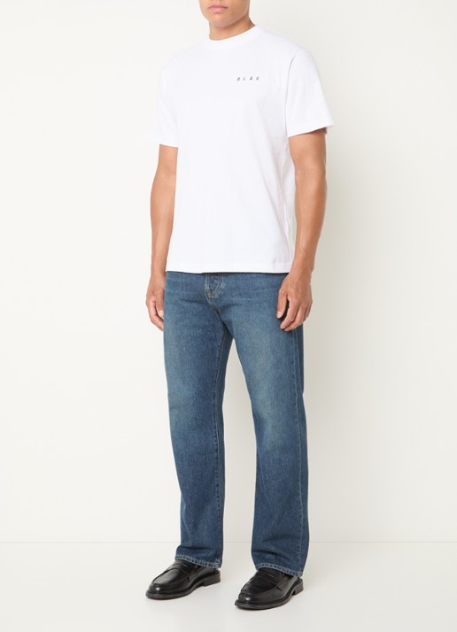 OLAF T-shirt met logo- en backprint - voorkant 2 wit
