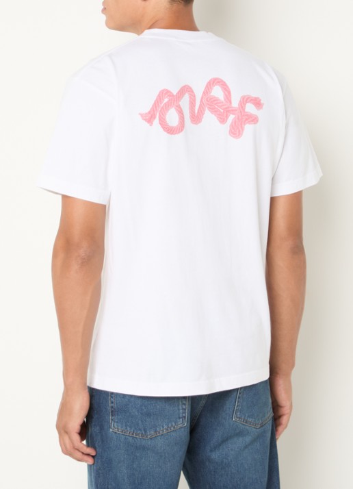 OLAF T-shirt met logo- en backprint