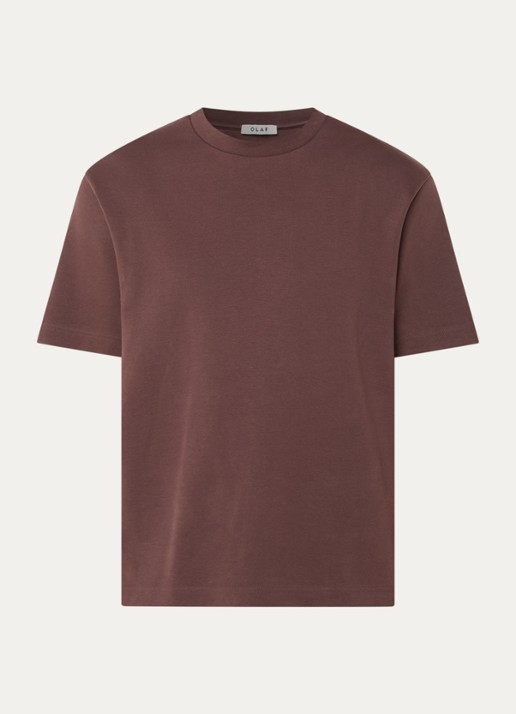 OLAF T-shirt met logo - voorkant 2 bruin