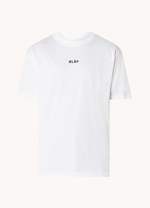OLAF T-shirt met logo - voorkant 2 wit