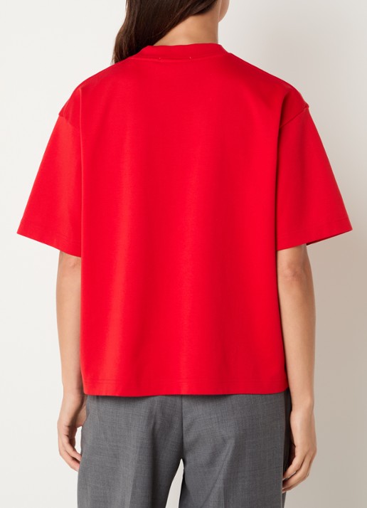 OLAF T-shirt met logo - achterkant 2 rood