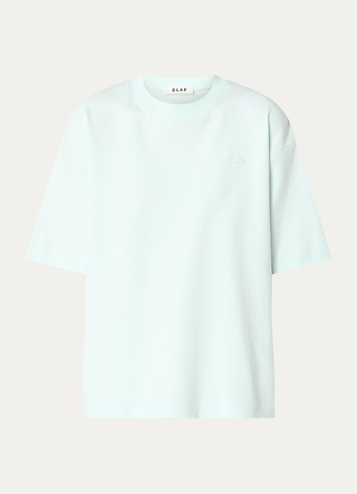 OLAF T-shirt met logoborduring en backprint