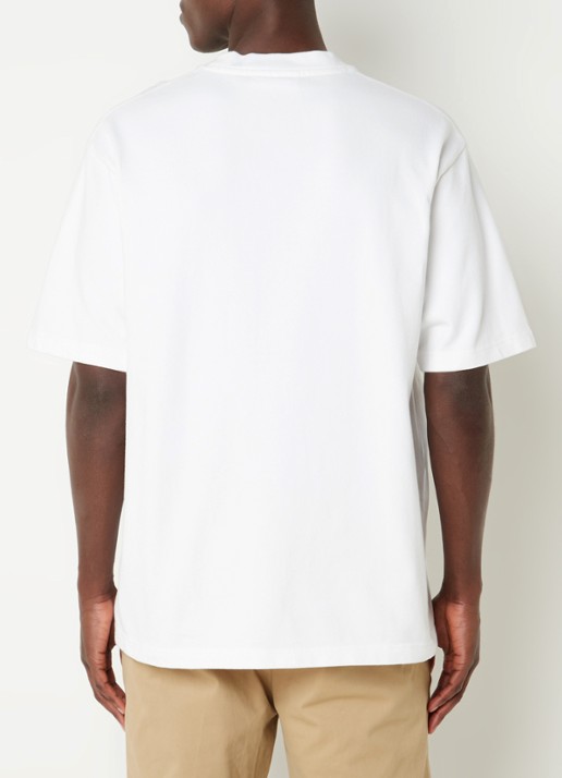 OLAF T-shirt met logoborduring - achterkant 4 wit