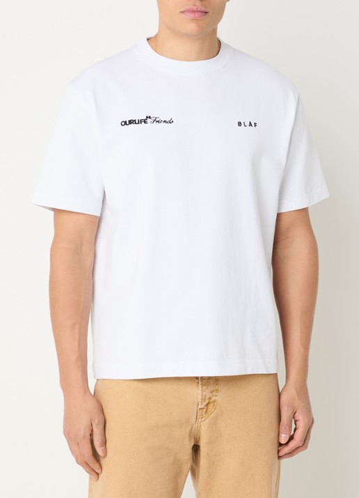 OLAF T-shirt met logoborduring