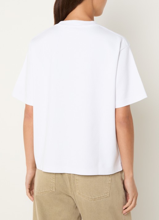 OLAF T-shirt met logoborduring - achterkant 4 wit
