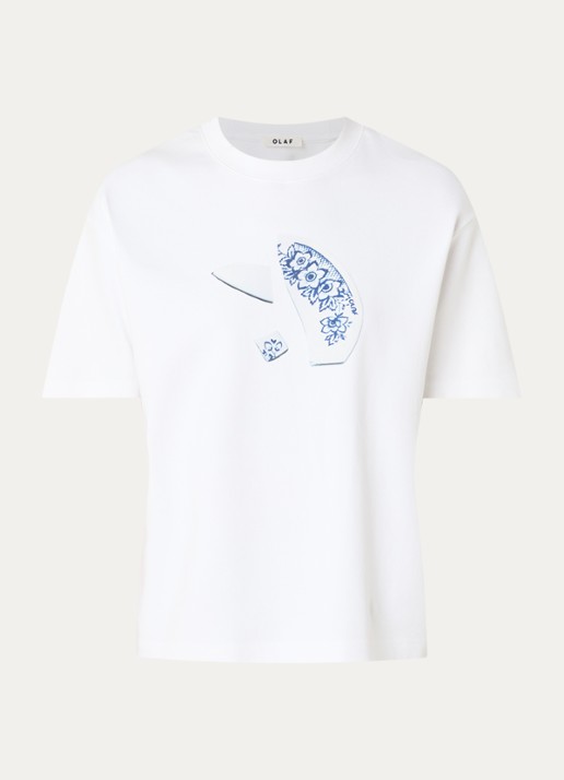 OLAF T-shirt met print - voorkant wit