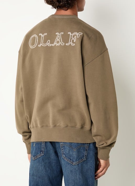 OLAF Western sweater met logo- en backborduring