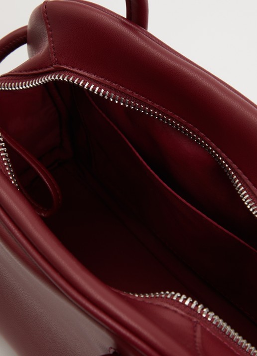 Ölend Mini Brooklyn crossbodytas - detail kersenrood