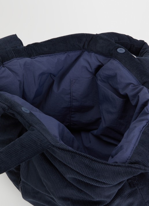 Ölend Ona gewatteerde crossbodytas van corduroy - detail 2 donkerblauw