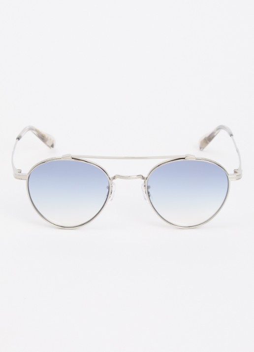 Oliver Peoples Brunner zonnebril OV1223ST - detail 2 zilver