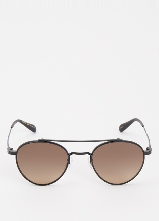 Oliver Peoples Piloten zonnebril PO3404S - detail donkerbruin