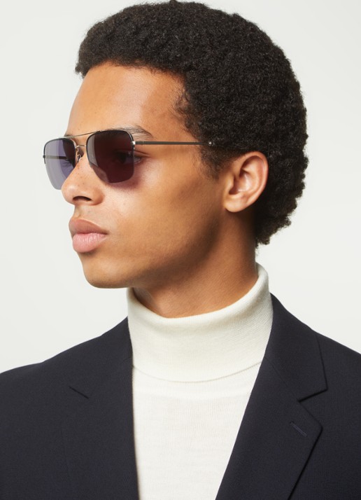 Oliver Peoples R-2 zonnebril OV1343S - voorkant 5 zilver