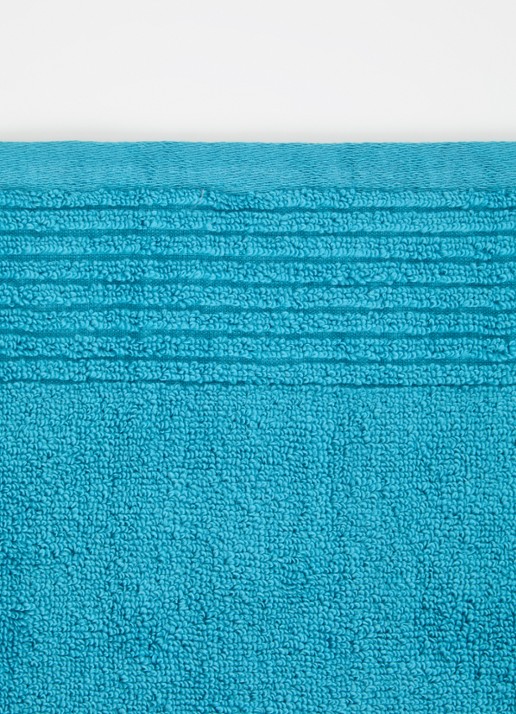 Olivier Desforges Alizee badhanddoek  - 450 gr/m² - 100 x 50 cm - detail 3 aquablauw
